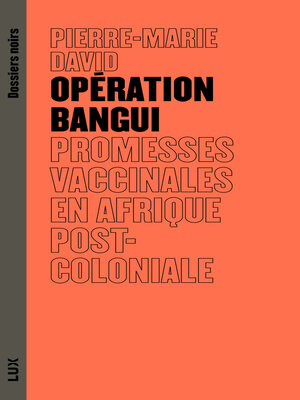 cover image of Opération Bangui